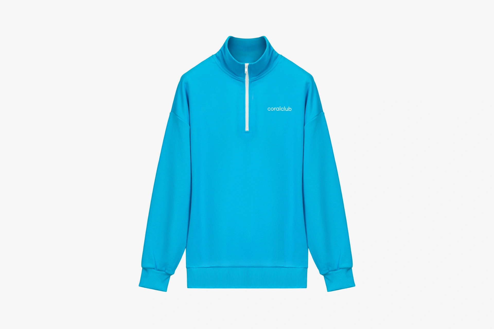 SWEATSHIRT ZIP, Blue